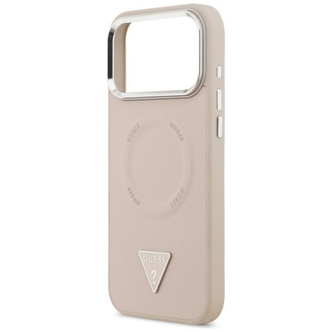 Guess Triangle Logo MagSafe - Etui iPhone 17 Pro (różowy)