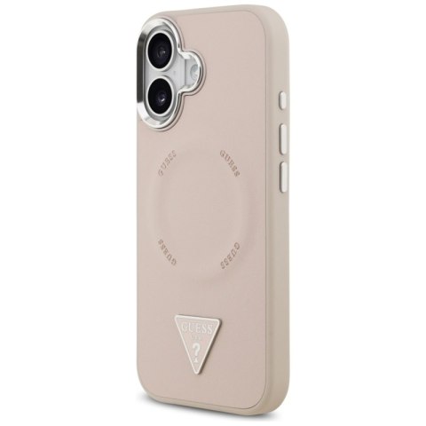 Guess Triangle Logo MagSafe - Etui iPhone 17 (różowy)