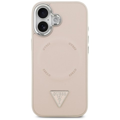 Guess Triangle Logo MagSafe - Etui iPhone 17 (różowy)
