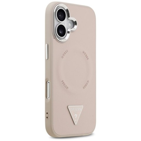 Guess Triangle Logo MagSafe - Etui iPhone 17 (różowy)
