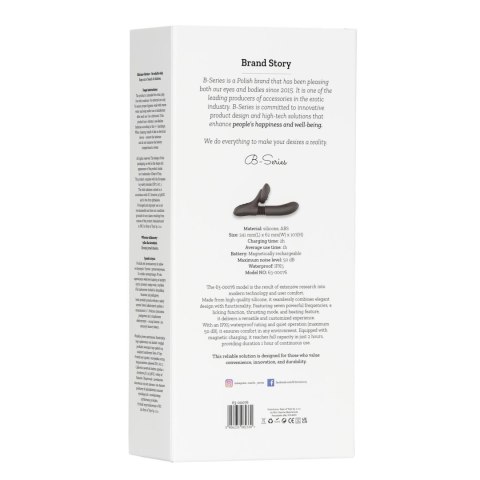 Silicone Vibrator 7 Powerful Modes - Licking,
Thrusting and Heating, Black