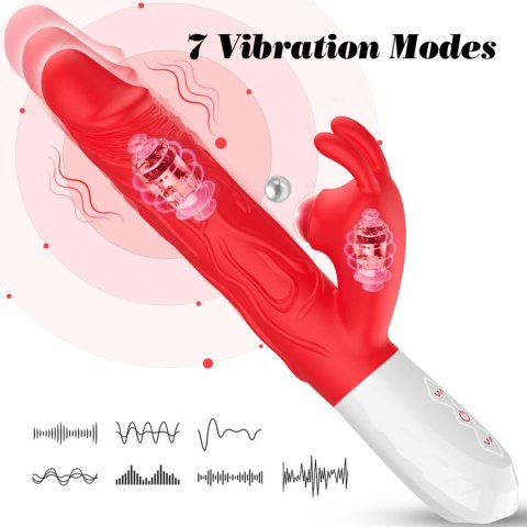 Silicone Vibrator 7 Vibration modes -
10 thrusting and
7 Flapping