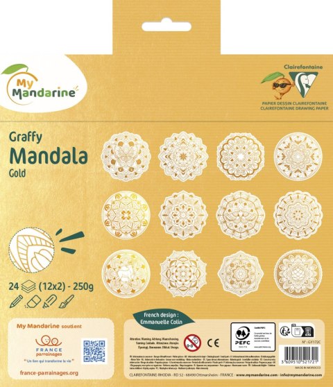 Kolorowanki Złote Mandale