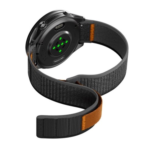 Spigen Athlex Air - Pasek do Garmin QuickRelease 22 mm (Active Black / Orange)