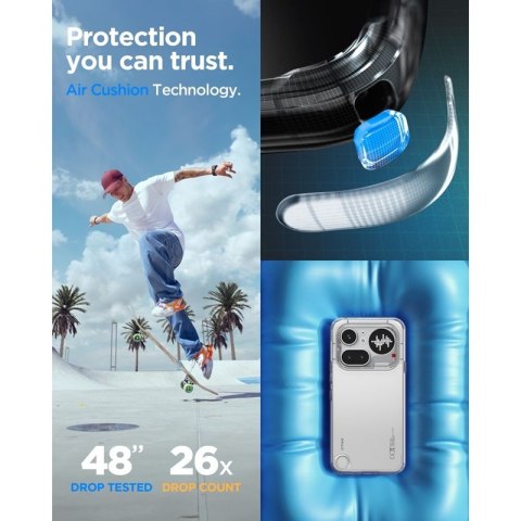 Spigen Ultra Hybrid - Etui do Nothing Phone 4a Pro (Crystal Clear)