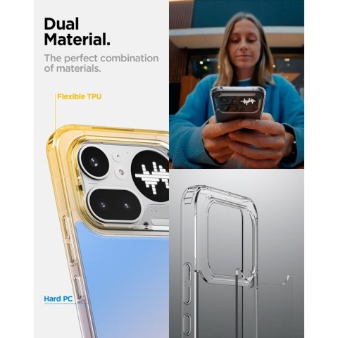 Spigen Ultra Hybrid - Etui do Nothing Phone 4a Pro (Crystal Clear)