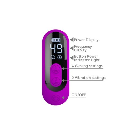 Pretty Love Yalanda Purple - Nodding Rabbit Vibrator