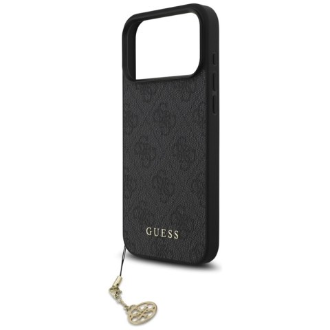 Guess 4G Charms Collection MagSafe - Etui iPhone 17 Pro Max (czarny)