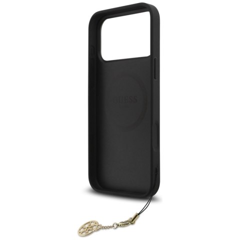 Guess 4G Charms Collection MagSafe - Etui iPhone 17 Pro Max (czarny)