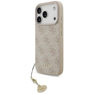 Guess 4G Charms Collection MagSafe - Etui iPhone 17 Pro (różowy)
