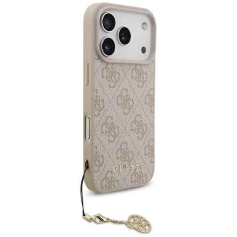Guess 4G Charms Collection MagSafe - Etui iPhone 17 Pro (różowy)