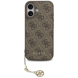 Guess 4G Charms Collection MagSafe - Etui iPhone 17 (brązowy)