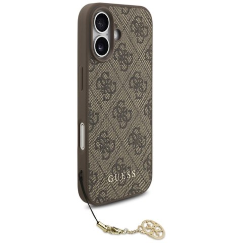 Guess 4G Charms Collection MagSafe - Etui iPhone 17 (brązowy)