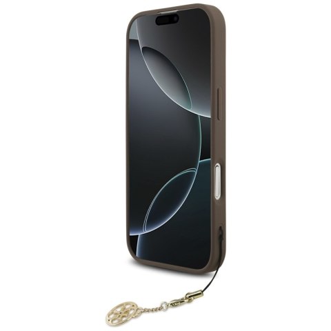Guess 4G Charms Collection MagSafe - Etui iPhone 17 (brązowy)