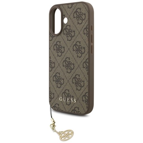 Guess 4G Charms Collection MagSafe - Etui iPhone 17 (brązowy)