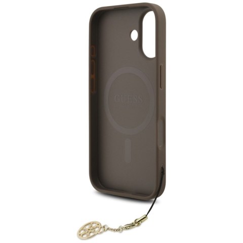 Guess 4G Charms Collection MagSafe - Etui iPhone 17 (brązowy)