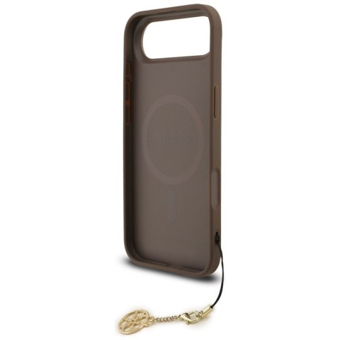 Guess 4G Charms Collection MagSafe - Etui iPhone Air (brązowy)