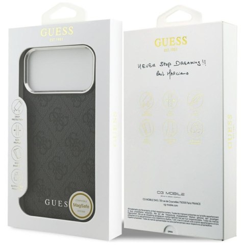 Guess 4G Classic Logo MagSafe - Etui iPhone 17 Pro Max (czarny)