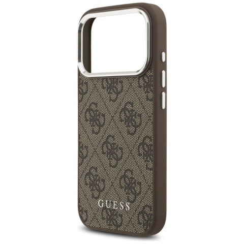Guess 4G Classic Logo MagSafe - Etui iPhone 17 Pro (brązowy)