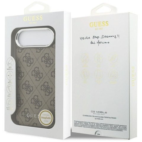 Guess 4G Classic Logo MagSafe - Etui iPhone Air (brązowy)