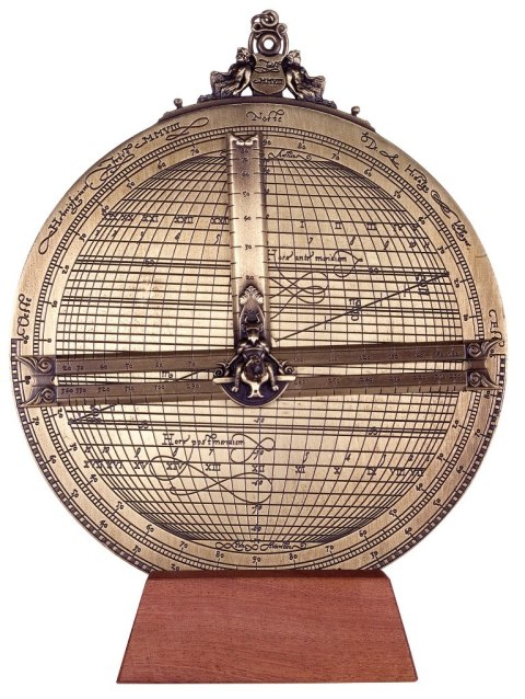 Wielkie mosiężne astrolabium Rojas- średnica 20 cm - reprodukcja - H34