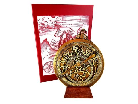 Wielkie mosiężne astrolabium Rojas- średnica 20 cm - reprodukcja - H34