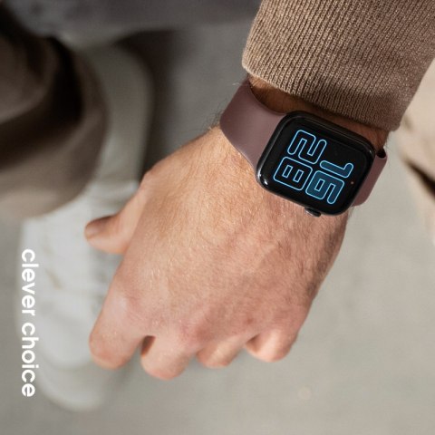 Crong Liquid - Pasek do Apple Watch 38/40/41/42 mm (brązowy)