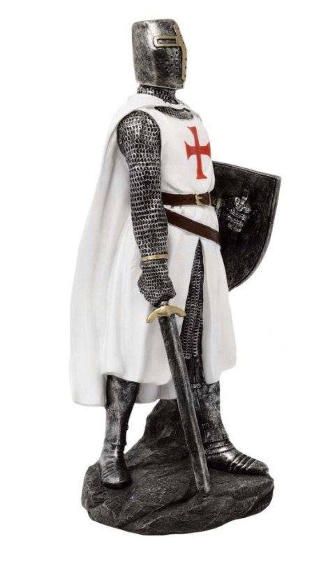 Rycerz Templariusz - Figurka dekoracyjna 30cm - MC-23077