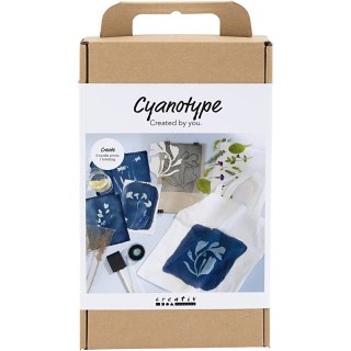 Zestaw DIY do Cyjanotypii na tkaninach