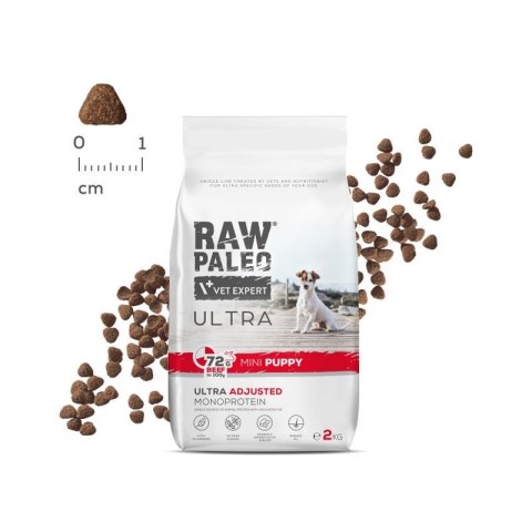 Vetexpert Raw Paleo Ultra Karma Dla Szczeniąt Małych Ras Wołowina 8kg