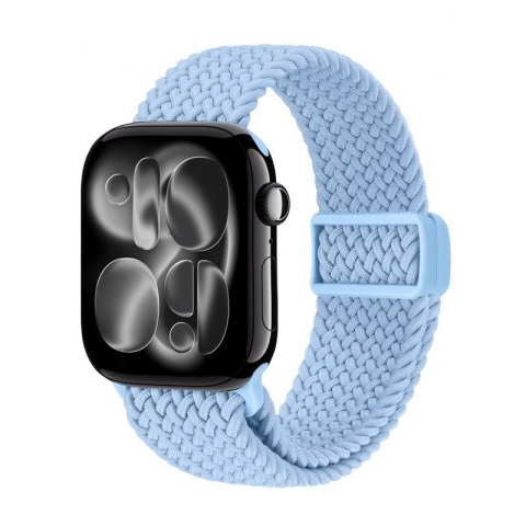 Crong Wave Band - Pleciony pasek do Apple Watch 38/40/41/42 mm (błękitny)