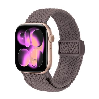 Crong Wave Band - Pleciony pasek do Apple Watch 38/40/41/42 mm (brązowy)