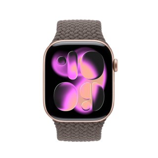 Crong Wave Band - Pleciony pasek do Apple Watch 38/40/41/42 mm (brązowy)