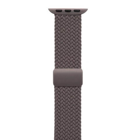 Crong Wave Band - Pleciony pasek do Apple Watch 38/40/41/42 mm (brązowy)