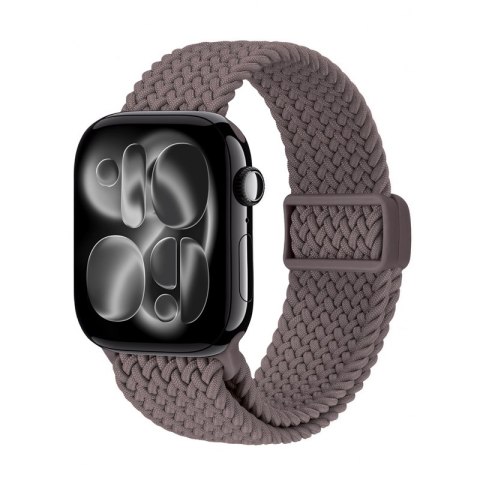 Crong Wave Band - Pleciony pasek do Apple Watch 38/40/41/42 mm (brązowy)