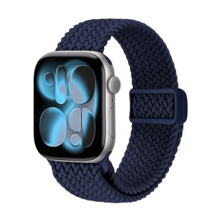 Crong Wave Band - Pleciony pasek do Apple Watch 38/40/41/42 mm (granatowy)