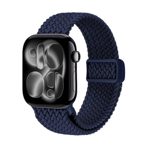 Crong Wave Band - Pleciony pasek do Apple Watch 38/40/41/42 mm (granatowy)