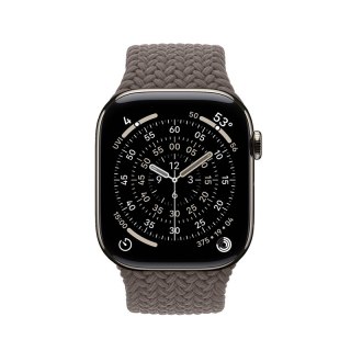 Crong Wave Band - Pleciony pasek do Apple Watch 44/45/46/49 mm (brązowy)