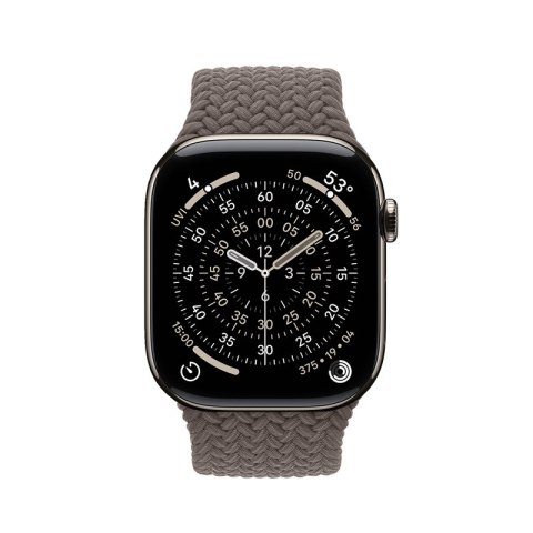Crong Wave Band - Pleciony pasek do Apple Watch 44/45/46/49 mm (brązowy)