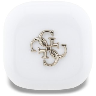 Guess 4G Metal Logo - Słuchawki Bluetooth TWS + etui ładujące (biały)