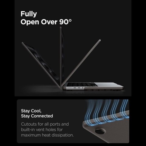 Spigen AirSkin - Obudowa MacBook Pro 14" (M5/M4/M3/M2/M1/2026-2021) (Frost Black)