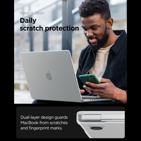 Spigen AirSkin - Obudowa MacBook Pro 14" (M5/M4/M3/M2/M1/2026-2021) (Frost Clear)
