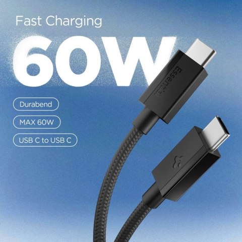 Spigen EB6015CC Essential - Kabel USB-C do USB-C 60W 1.5m (Black)