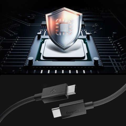 Spigen EB6015CC Essential - Kabel USB-C do USB-C 60W 1.5m (Black)