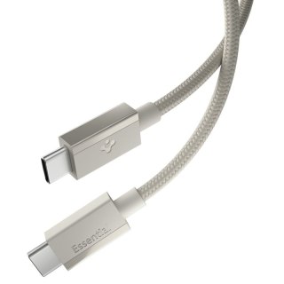 Spigen EB6015CC Essential - Kabel USB-C do USB-C 60W 1.5m (Natural Titanium)