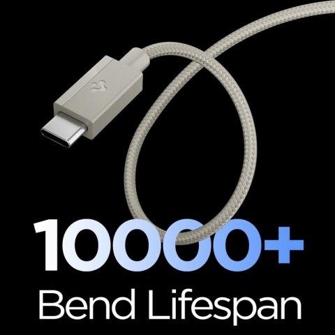 Spigen EB6015CC Essential - Kabel USB-C do USB-C 60W 1.5m (Natural Titanium)