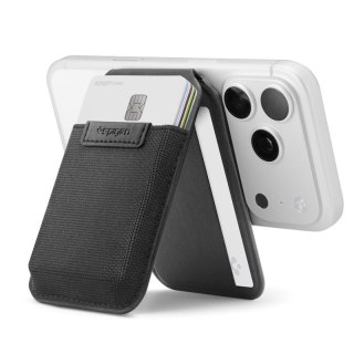 Spigen Slim Fold S314-4 MagSafe - Portfel magnetyczny z funkcją podstawki (Black)