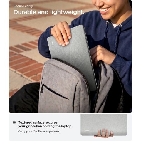 Spigen Urban Fit - Obudowa do MacBook Air 15" (M5/M4/M3/M2/2026-2023) (Heather Grey)