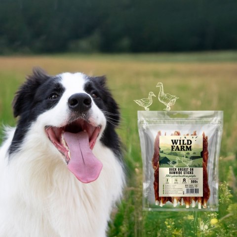 WILD FARM Filet Z Piersi Kaczki Na Patyku Przysmak Dla Psa 500G