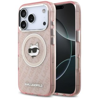 Karl Lagerfeld IML Choupette Head Logo MagSafe - Etui iPhone 17 Pro Max (różowy)